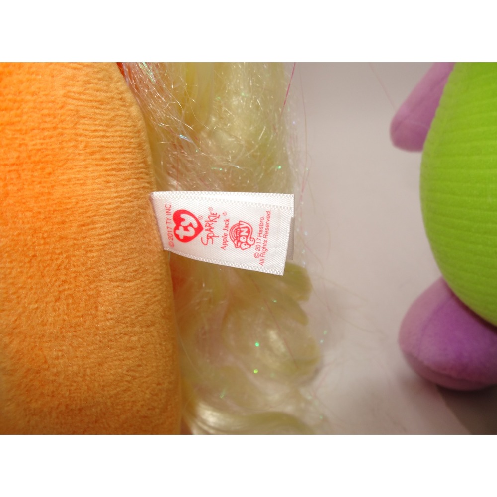 My Little Pony Ty Sparkle Applejack and Spike Plush Toy Set 2017 Hasbro - Picture 8 of 10